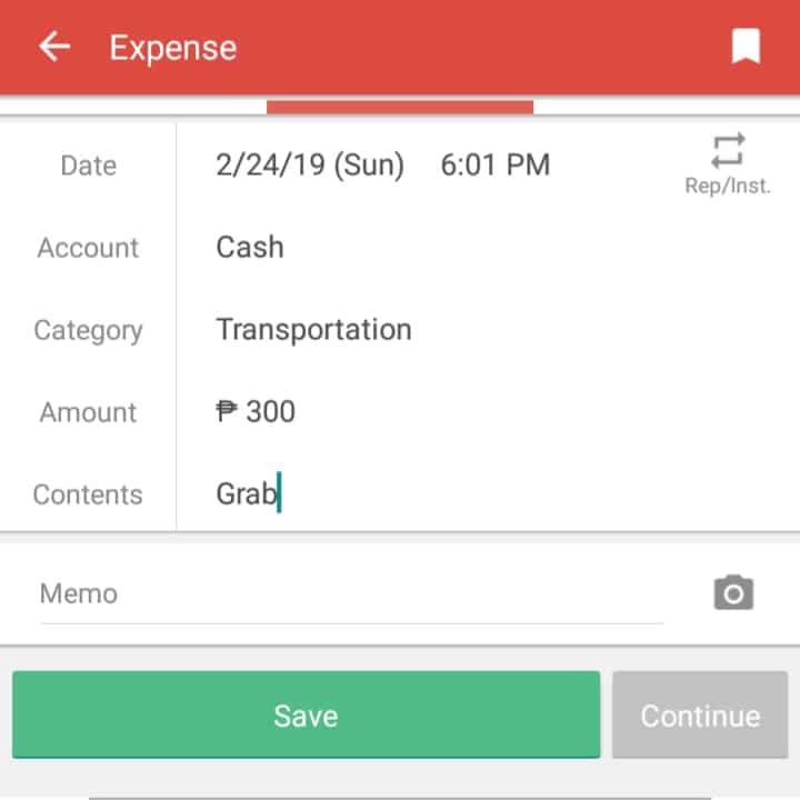 reordering transactions in money manager ex